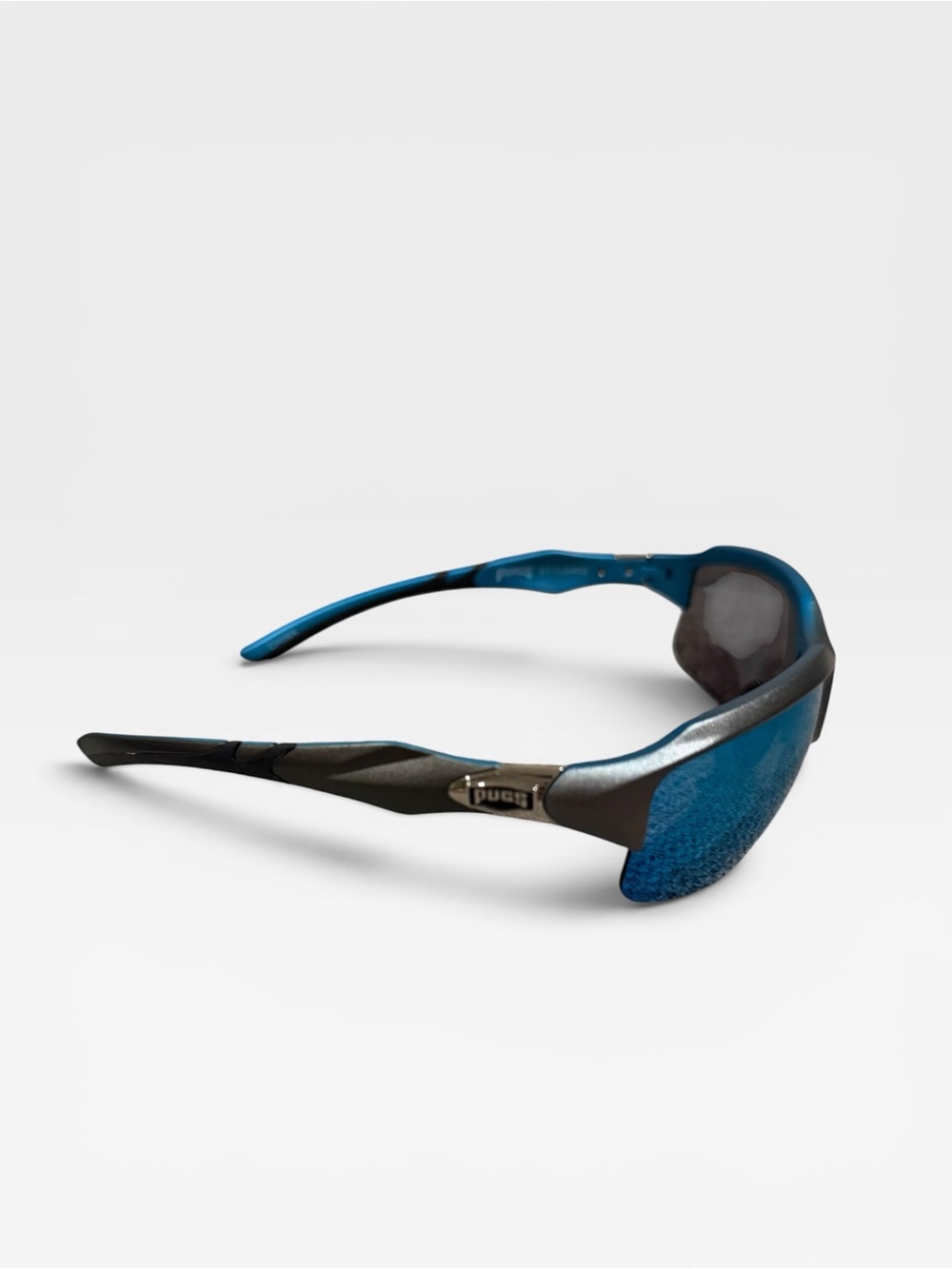 PUGS Blue Mirrored Sunglasses For Biking or Running - Picture 4 of 6